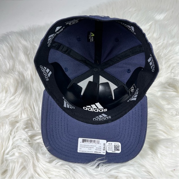ADIDAS MEN'S PRODUCER II STRETCH FIT BALL CAP in Blue - S/M NWT - Picture 6 of 8